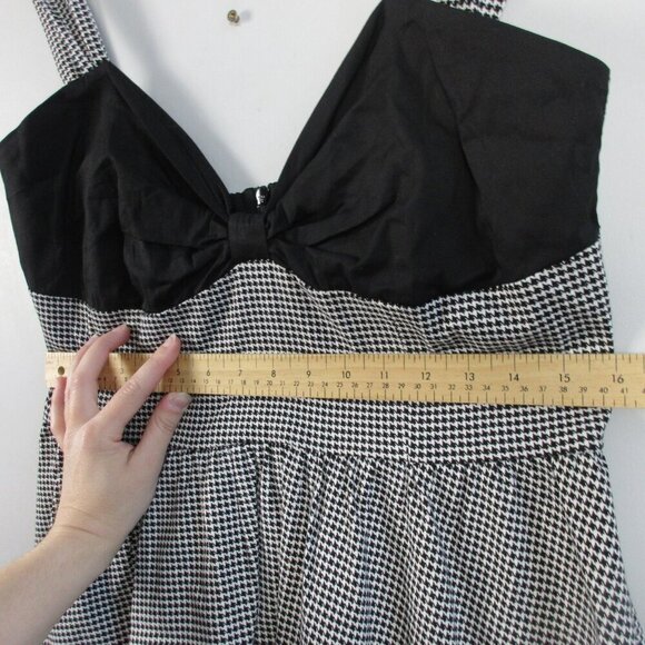 Lindy Bop Houndstooth Dress Bolero Set 14 Black Classic Retro Racabilly Pin 748 - Picture 14 of 16